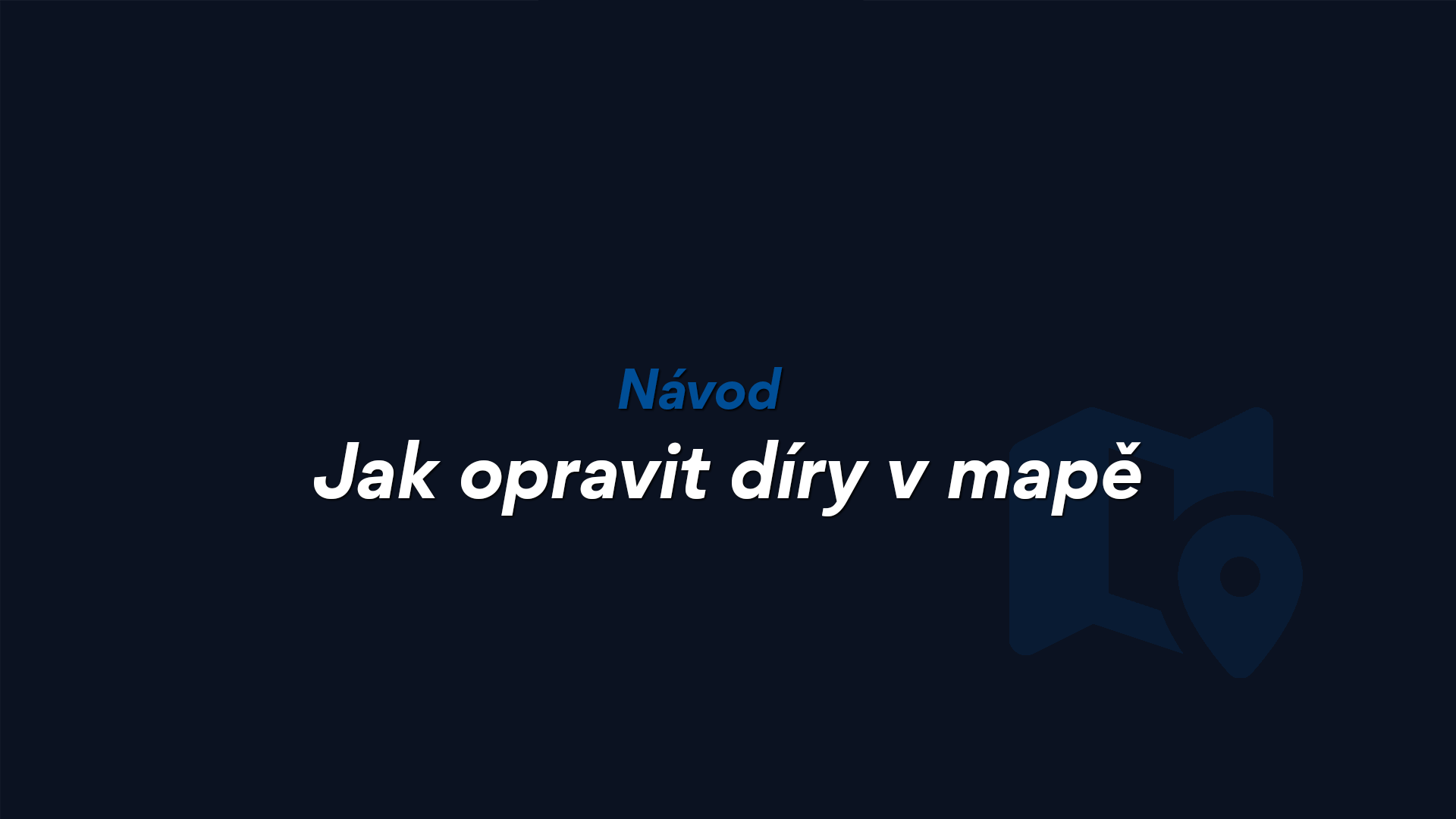 Díry v mapě
